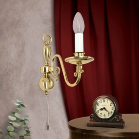 Aplica de perete design clasic FLAMISCH, alama lucioasa