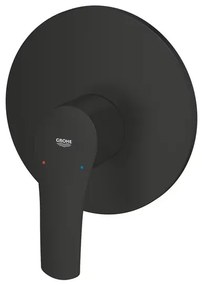 Baterie dus incastrata Grohe Eurosmart negru mat fara corp ingropat