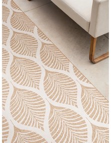 Covor tip traversă pentru interior și exterior bej/fildeș 80x250 cm Duet Liora – NORTHRUGS