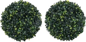 vidaXL Bile de arbuști cimișir artificiali, 2 buc., 45 cm