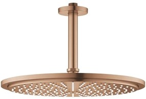 Palarie dus fix Grohe Rainshower Cosmopolitan 310, O31 cm cu brat, montaj pe tavan, cupru mat