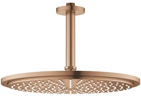 Palarie dus fix Grohe Rainshower Cosmopolitan 310, O31 cm cu brat, montaj pe tavan, cupru mat