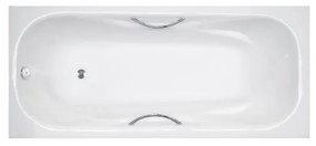 KRONER Cada baie, kroner, anais, fonta, incastrata, 170x75 cm, alb
