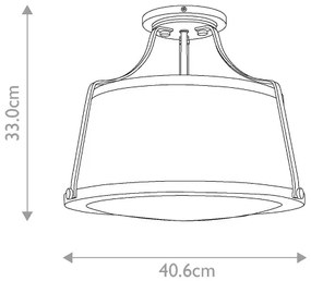 Lustră aplicată CHARLOTTE 3xE27/75W/230V alamă Hinkley