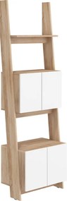 Raft cu dulap 60 cm 2 Raul (stejar sonoma deschis + alb lucios). 780579