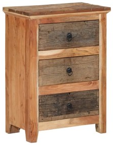 vidaXL Dulap lateral, 55x33x75 cm, lemn masiv de acacia
