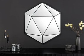 Oglinda de perete decorativa Diamond 60cm, negru
