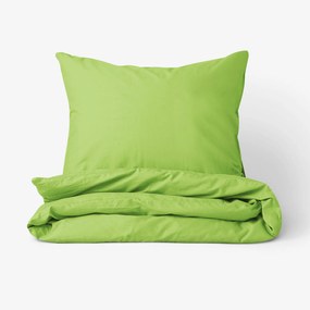Goldea lenjerie de pat din 100% bumbac - verde 140 x 220 și 50 x 70 cm