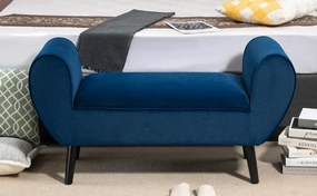 BAAL8 - Bancuta 118 cm cu spatiu depozitare, bancheta cu lada, banca living, dormitor, hol - Albastra sau Gri