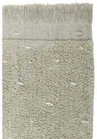 Covor verde deschis lavabil/țesut manual din bumbac 140x200 cm Woods Symphony Olive – Lorena Canals