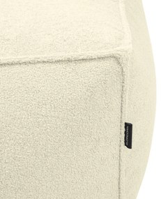 Fotoliu bean bag crem cu tapițerie din țesătură bouclé Mass – SLOWDOWN