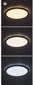 Rabalux 71096 - Plafonieră LED GONZALO 24W/230V, pr. 29 cm, negru