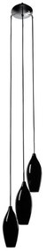 Lustra cu 3 pendule design modern CHAMPAGNE black MD2101A-3BL
