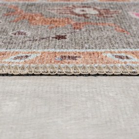 Covor verde deschis lavabil 115x170 cm Una Floral – Flair Rugs