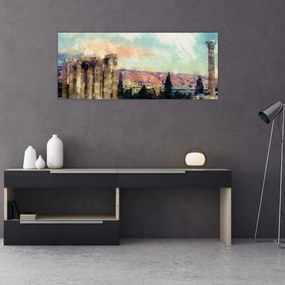 Tablou - Acropole, Atena, Grecia (120x50 cm)