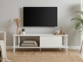 OFERTA Comoda TV PARIS 150 cm, alb II. calitate