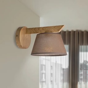 Aplică Brilagi ANTHONY 1xE14/40W/230V stejar/maro