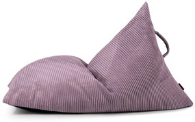 Fotoliu puf pentru copii mov cu tapițerie din catifea reiată Razzy – SLOWDOWN