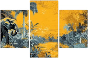 Tablou - Elefant în natură (90x60 cm)