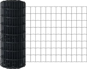 vidaXL Gard Euro Gri 0,4 x 10 m Fier acoperit cu PVC