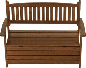 Bancă de grădină, maro, 123,5 cm, DILKA
