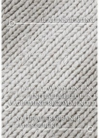 Covor alb țesut manual din lână 60x90 cm Francois – Villeroy&amp;Boch