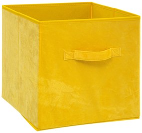 Cutie din velur cu maner pentru depozitare