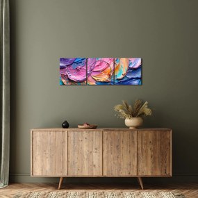 Tablou - Pictură în ulei (cu ceas) (90x30 cm)