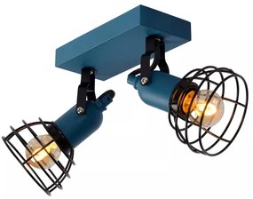 Spot Lucide 08927/02/35 POLA 2xE27/60W/230V albastru