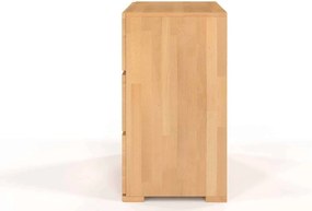 Comodă lemn masiv TerraCraft Fag 3 Sertare, 80 × 45 × 81 cm - Natural