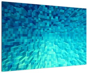 Tabloul - cuburi abstracte (90x60 cm)
