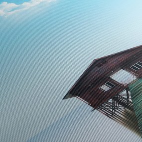 Tablou cu casă pe mare (120x50 cm)