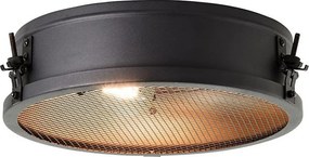 Brilliant - Plafonieră ZOIS 2xE27/28W/230V diam. 34 cm negru