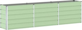 vidaXL Jardinieră Verde pastel 480 x 50 x 45 cm Oțel Galvanizat