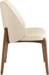 Scaun Lux tapitat cu piele sintetica Cream