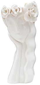 Vază din porțelan Mauro Ferretti Cute Woman, alb