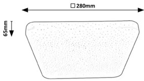 Plafoniera LED design modern Lucas alb 28x28cm