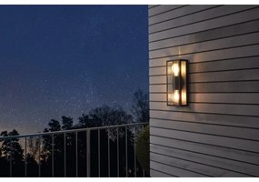 Aplică de exterior Eglo 780426 ALGECIRAS 2xE27/60W/230V IP44 negru