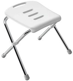 Spirella Scaun de duș pliabil SITZ, alb, 47 cm