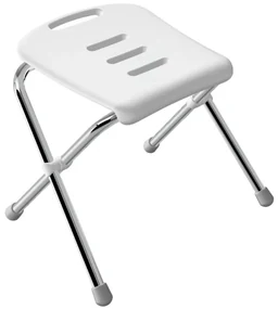 Spirella Scaun de duș pliabil SITZ, alb, 47 cm