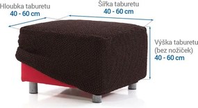 Nueva Textura Huse care se întind foarte bine NIAGARA ciocolatei taburet (40 - 60 cm)