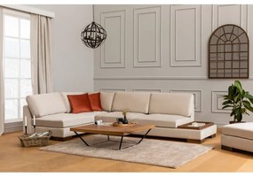 Canapea Tip Coltar cu Suport Cafea Tulip Corner Left Without Pouf - Beige