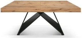 Masa Carole extensibila, picior Mdf - RUSTIC - 160 CM / 90 CM / H 77