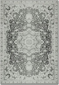 Covor, 160x230 cm, forma dreptunghiulara, material poliester, gri, ASR