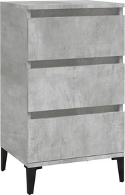 vidaXL Noptieră, gri beton, 40x35x70 cm, lemn prelucrat