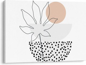 Tablou - Linie de artă flori N⁰3 (70x50 cm)