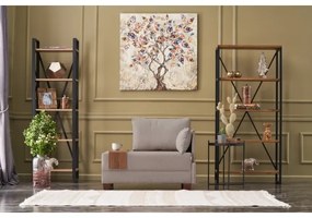 Fotoliu de colț TULA, bej, pe partea dreaptă