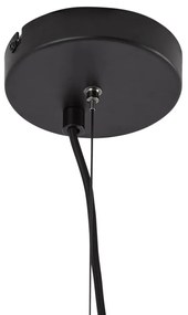 Candelabru modern negru cu sticlă fumurie cu 9 lumini - Laura