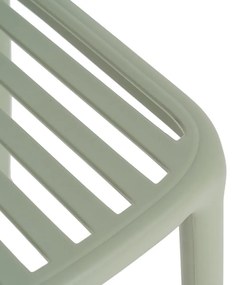 Scaun de dining verde din plastic Alia – Ixia