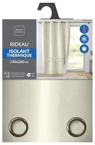 Draperie crem termoizolantă din catifea 140x260 cm Polarchic – douceur d'intérieur